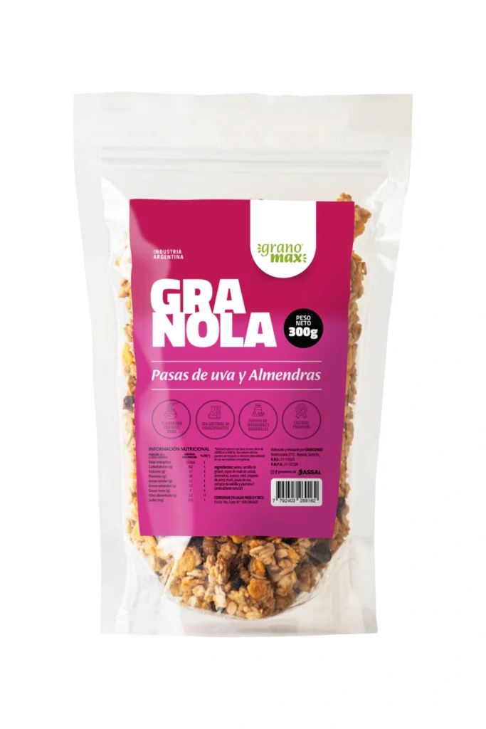 Granola Pasas de Uva y Almendras x 300gr