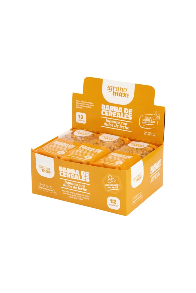 12 Barras Banana & Dulce de Leche 40grs