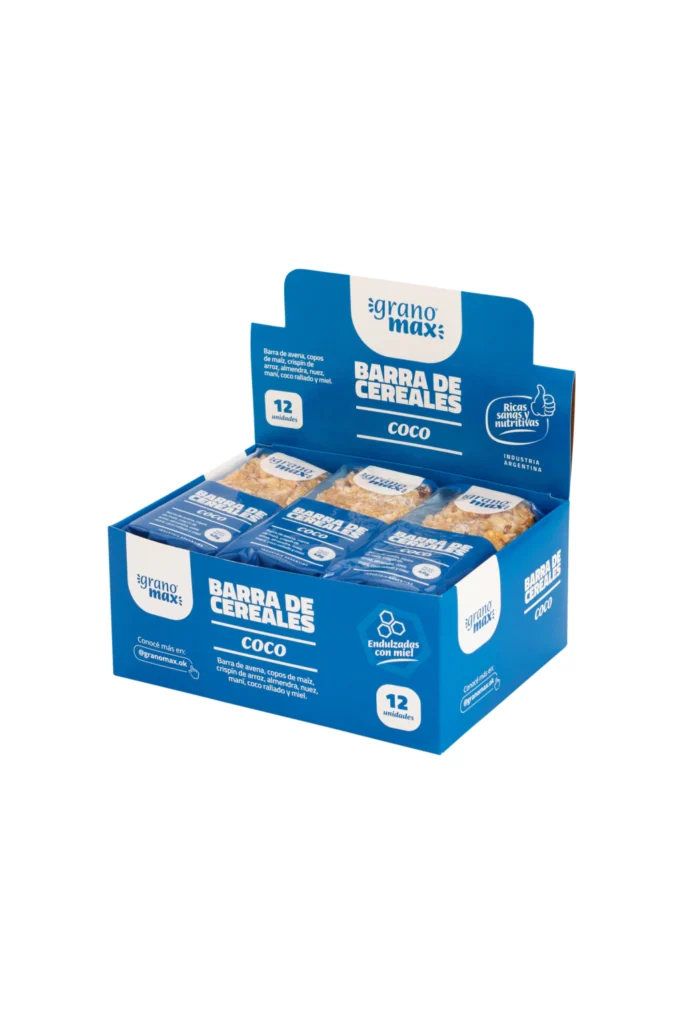 12 Barras de Cereal Coco x 40grs