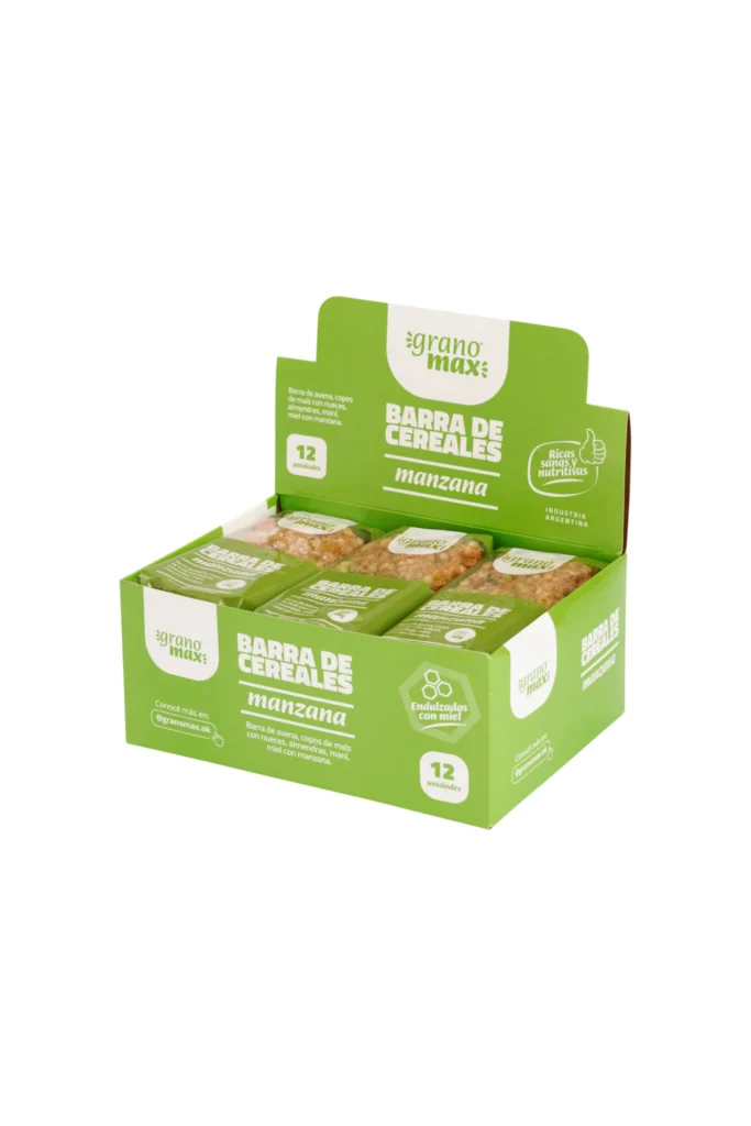 12 Barras de Cereal Manzana x 40grs