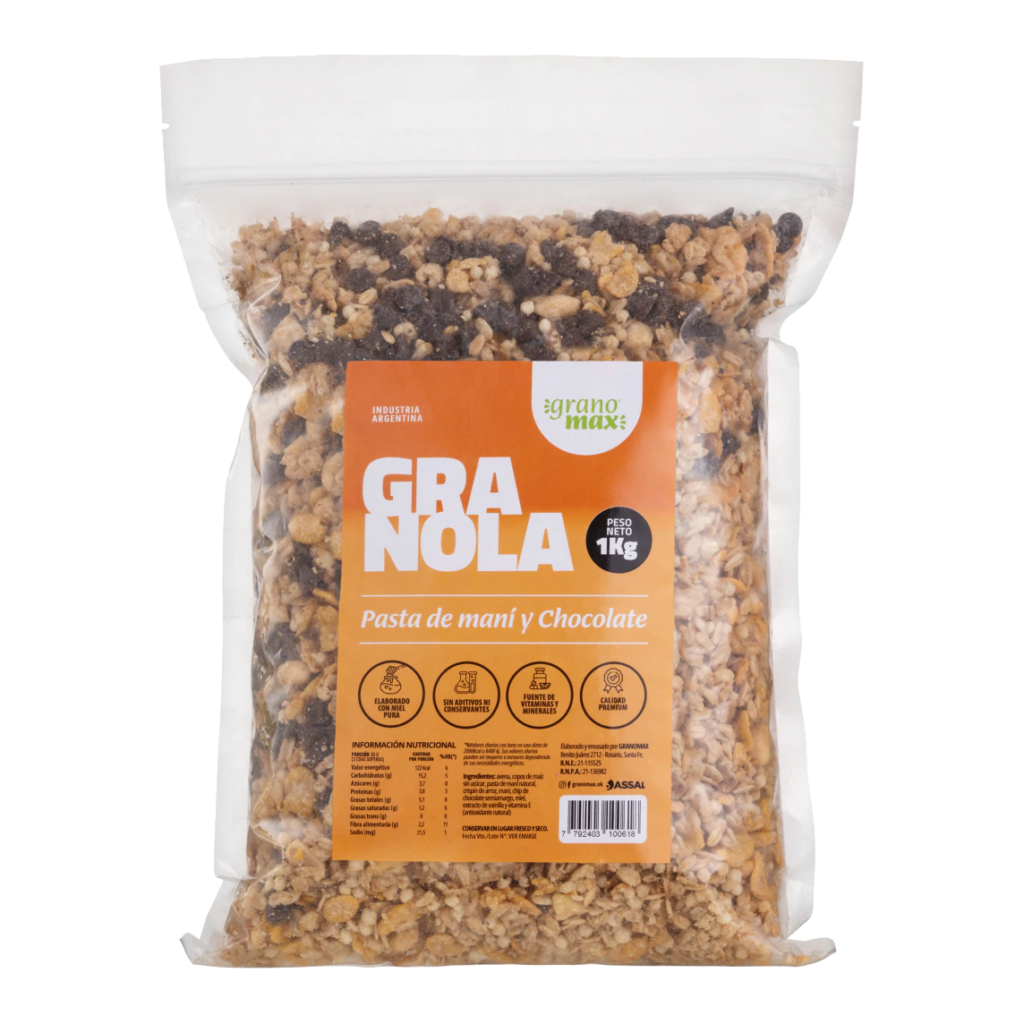 Granola Pasta de Maní y Chocolate x 1kg