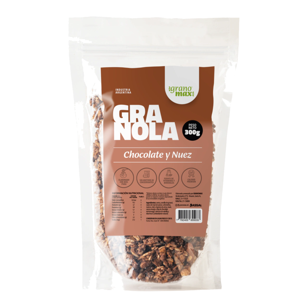 Granola Chocolate y Nuez x 300gr