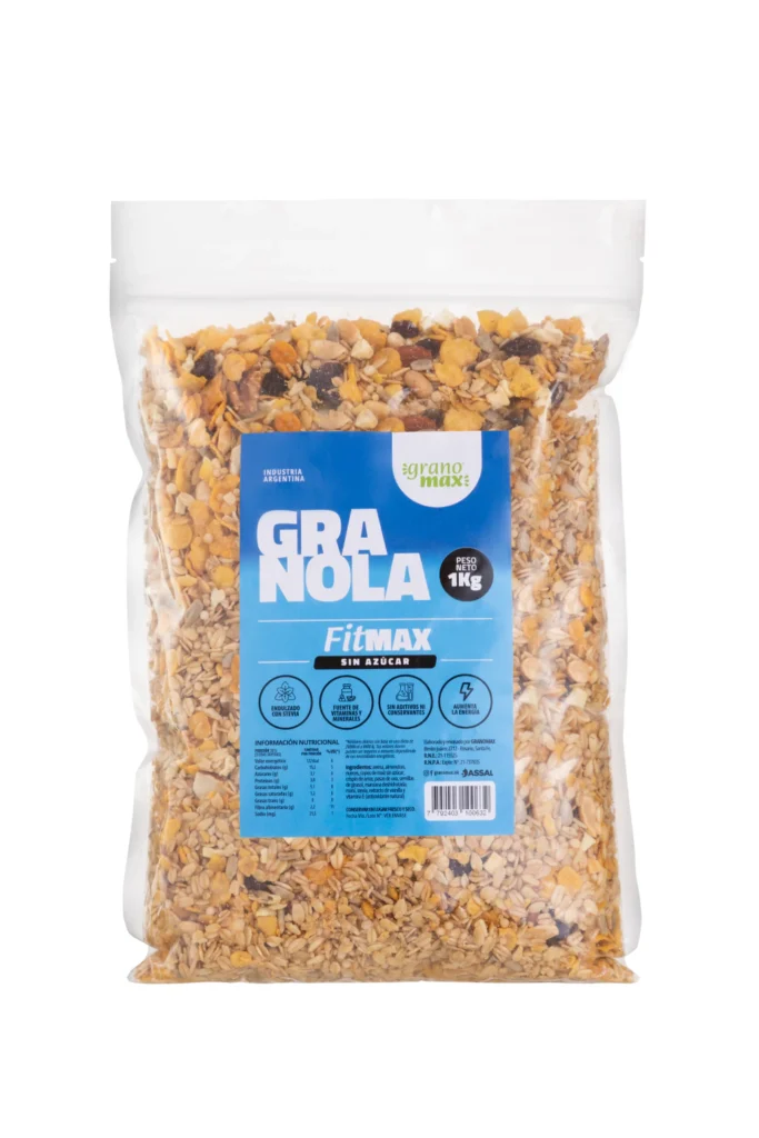Granola FitMAX x 1kg SIN AZUCAR SIN MIEL